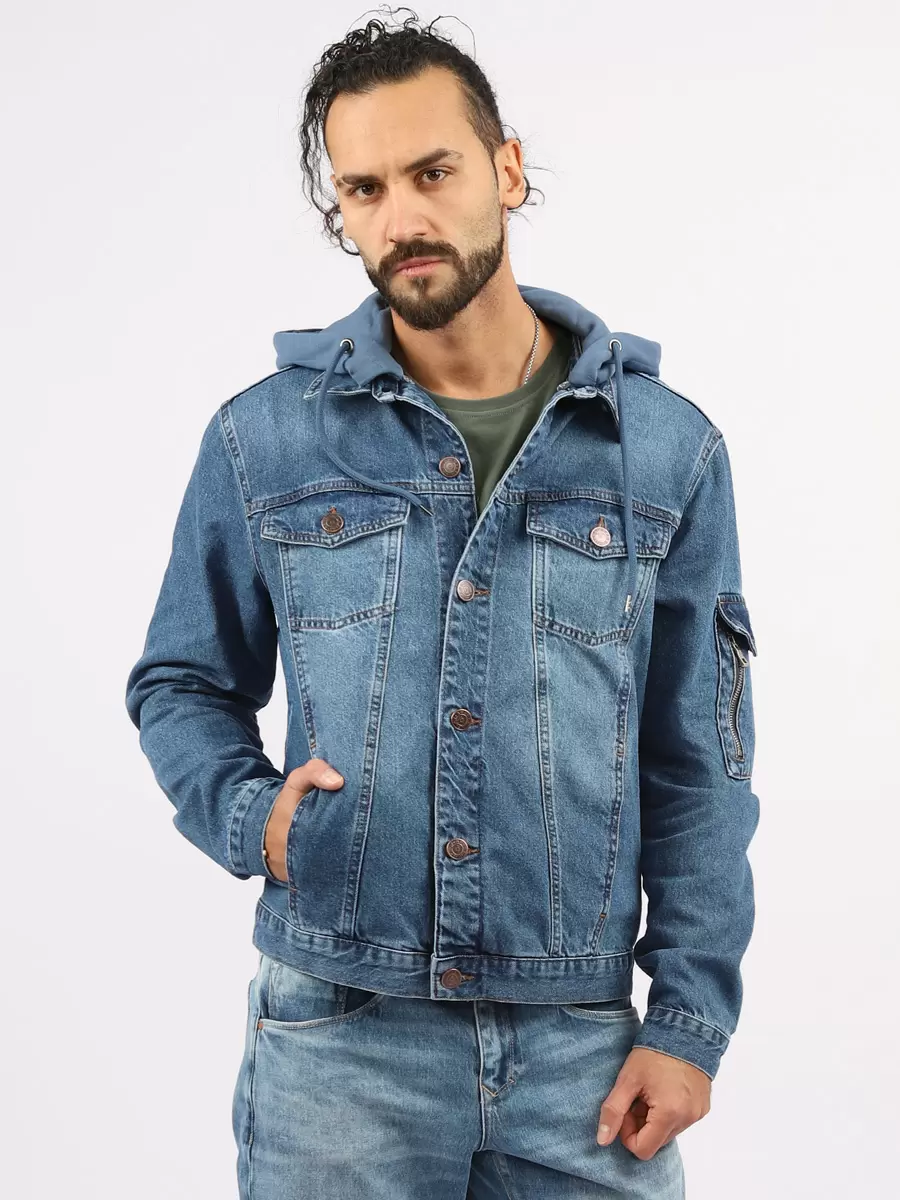 

Джинсовая куртка мужская A passion play SQ71753 синяя XXL, SQ71753