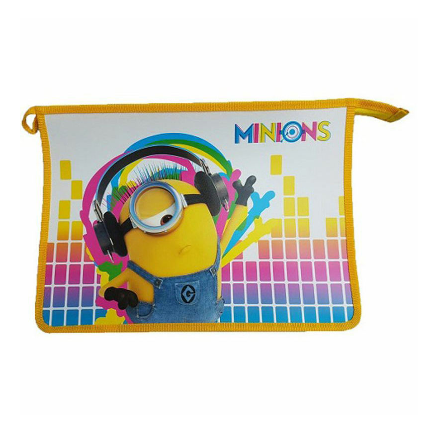 

Папка для тетрадей на молнии А5 Centrum Minions желтая, Желтый