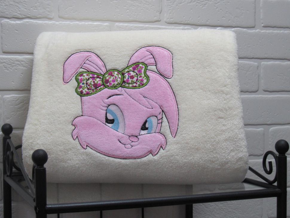 Плед Rajtex бамбуковый маленький 110x140 Зайка Бани Кремовый