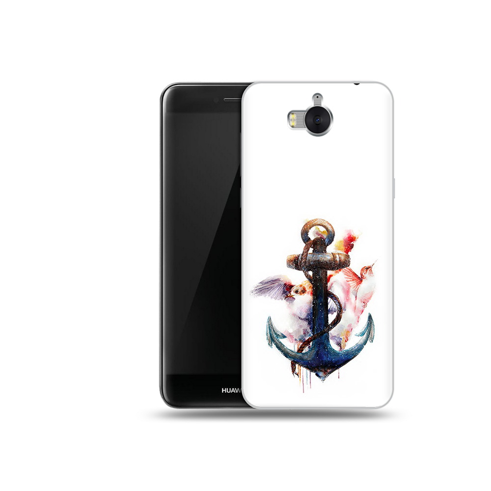 

Чехол MyPads Tocco для Huawei Y5 якорь с птицами (PT91582.58.703), Прозрачный, Tocco