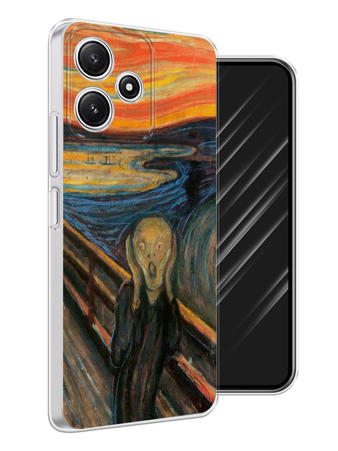 

Чехол Awog на Xiaomi Redmi 12 5G "Крик", Оранжевый;синий;серый, 319650-1