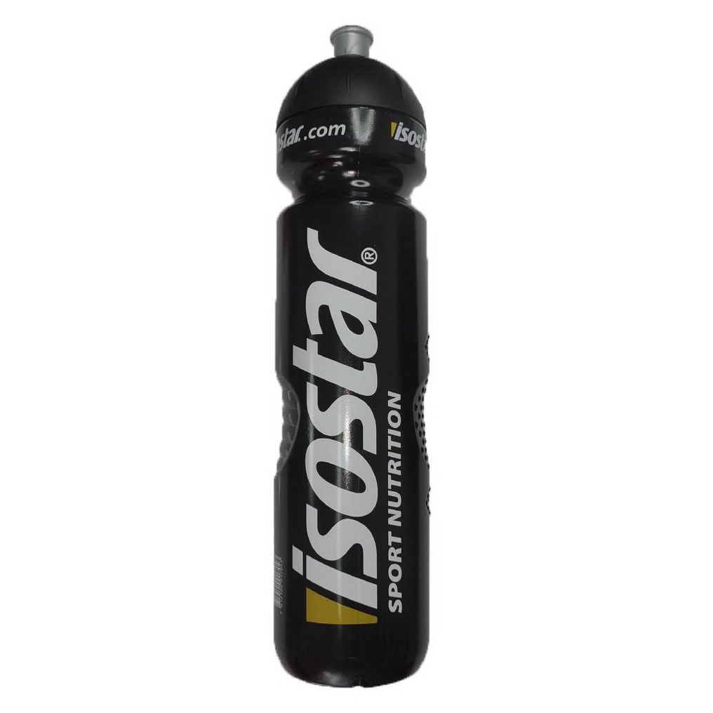 Спортивная бутылка Isostar 1000 мл Черная с черной крышкой