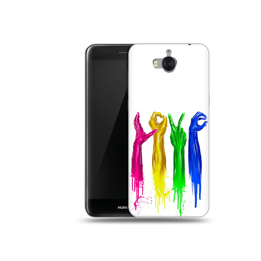 

Чехол MyPads Tocco для Huawei Y5 яркие руки love (PT91582.58.707), Прозрачный, Tocco