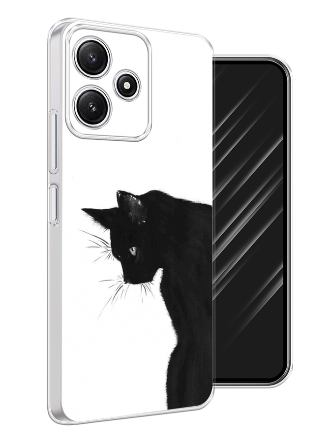 

Чехол Awog на Xiaomi Redmi 12 5G "Black cat", Черный;белый, 319650-1