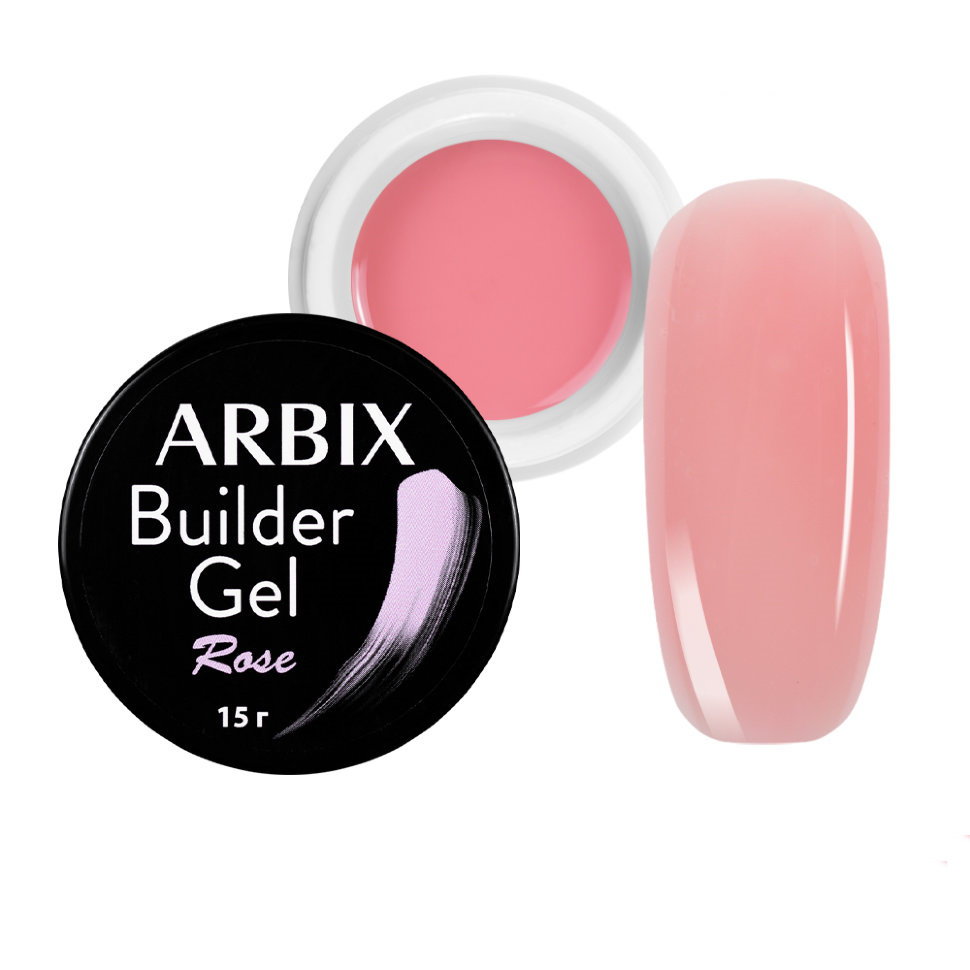 

Однофазный гель для наращивания Arbix Builder Gel Rose, 15 г, ARR