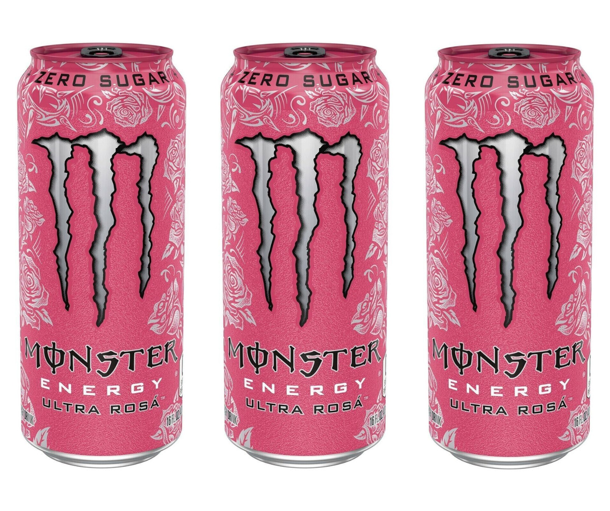 Энергетический напиток Monster Energy Ultra Rosa, 3 шт х 500 мл