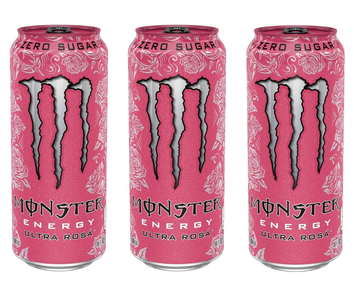 Энергетический напиток Monster Energy Ultra Rosa, 3 шт х 500 мл Польша