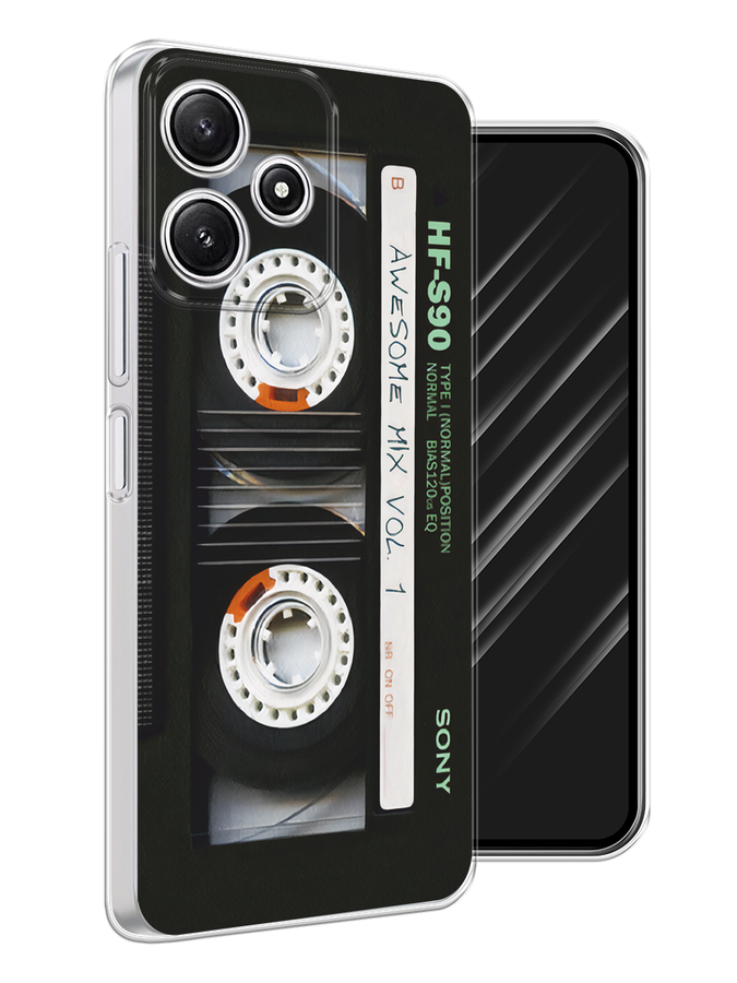 

Чехол Awog на Xiaomi Redmi 12 5G "Кассета", Черный, 319650-1