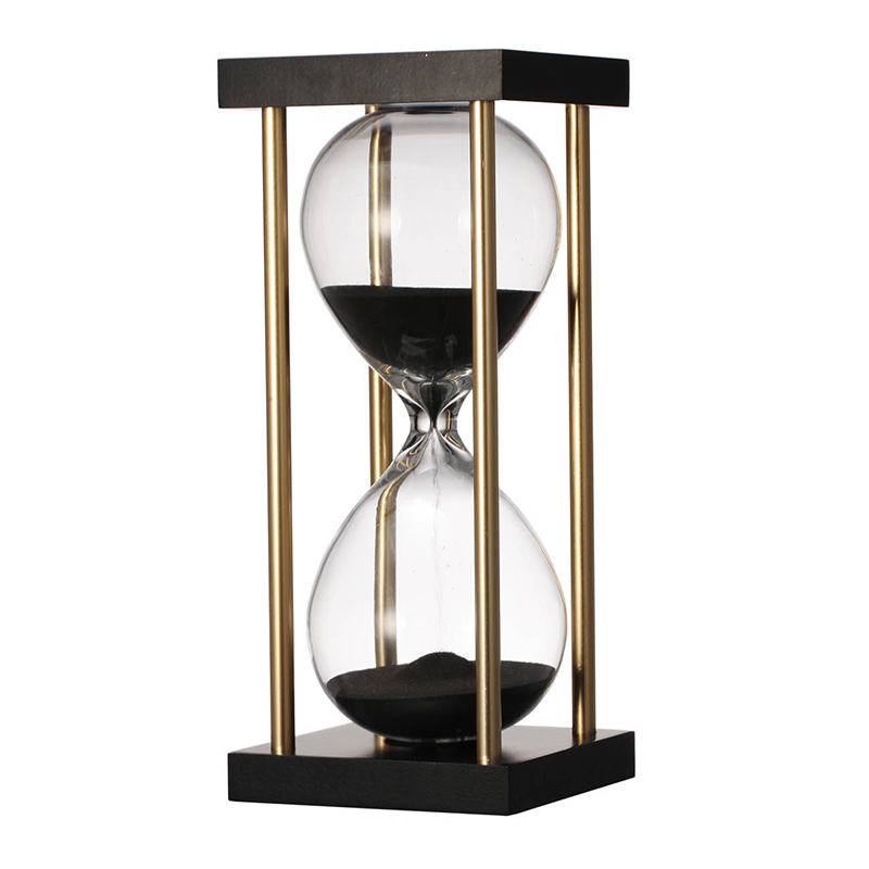Декоративное изделие Песочные часы (15 минут) 7x7x18см Glasar 75731-BLAC