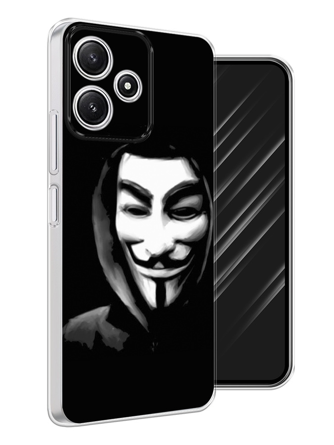 

Чехол Awog на Xiaomi Redmi 12 5G "Анонимус", Черный;серый;белый, 319650-1