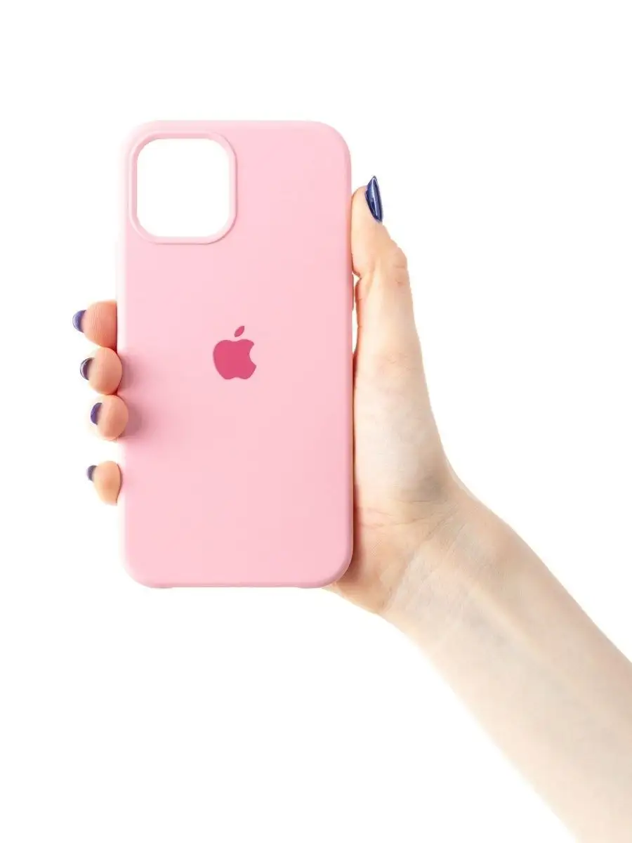 

Чехол iPhone 15 Pro Max Silicon Сase APL WS (с лого), розовый (IS004064)