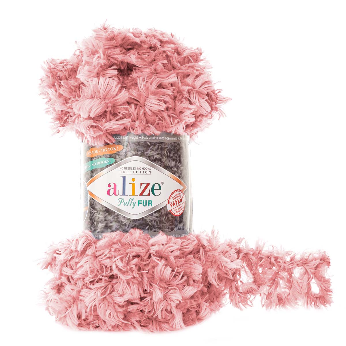 

Пряжа Alize 7728472_00002 Puffy Fur 6102 розовый, Puffy Fur