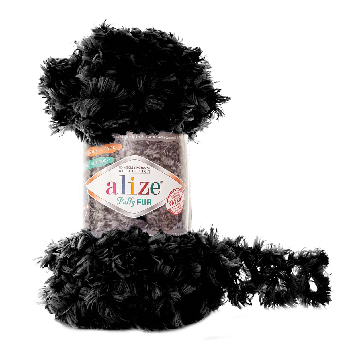 

Пряжа ALIZE Puffy Fur 100г, 6м (100% полиэстер) (6101), 5 мотков, Puffy Fur