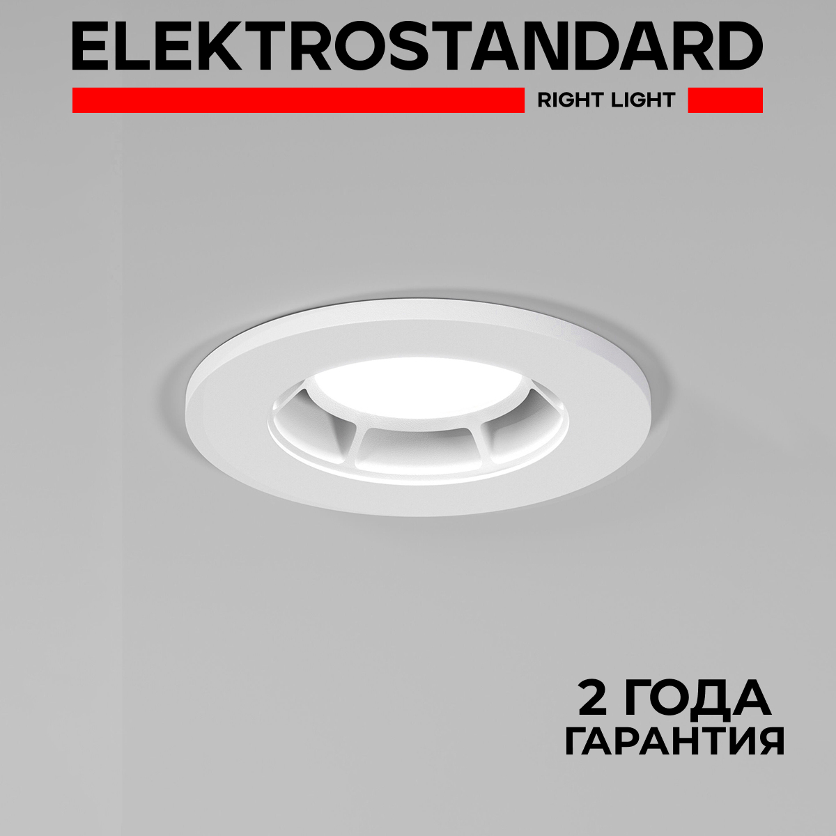 

Встраиваемый точечный потолочный светильник Elektrostandard Asimo 25009/01 GU10 белый