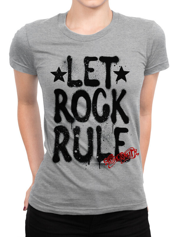 

Футболка женская Design Heroes Группа Aerosmith серая L, Серый, Группа Aerosmith