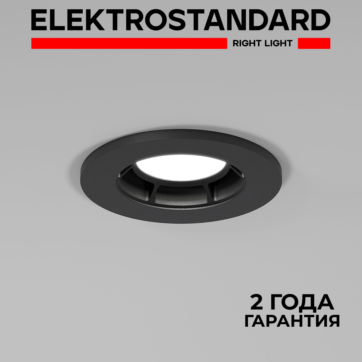 

Встраиваемый точечный потолочный светильник Elektrostandard Asimo 25009/01 GU10 черный