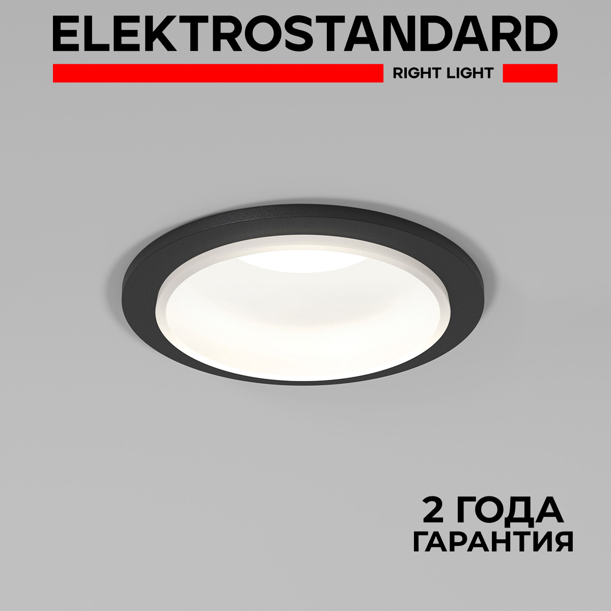 Встраиваемый точечный потолочный светильник Elektrostandard Mils 25010/01 GU10 черный