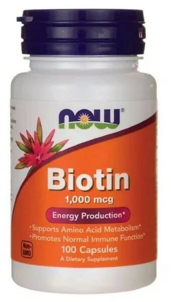 

NOW Biotin 1000mcg капсулы 100 шт.