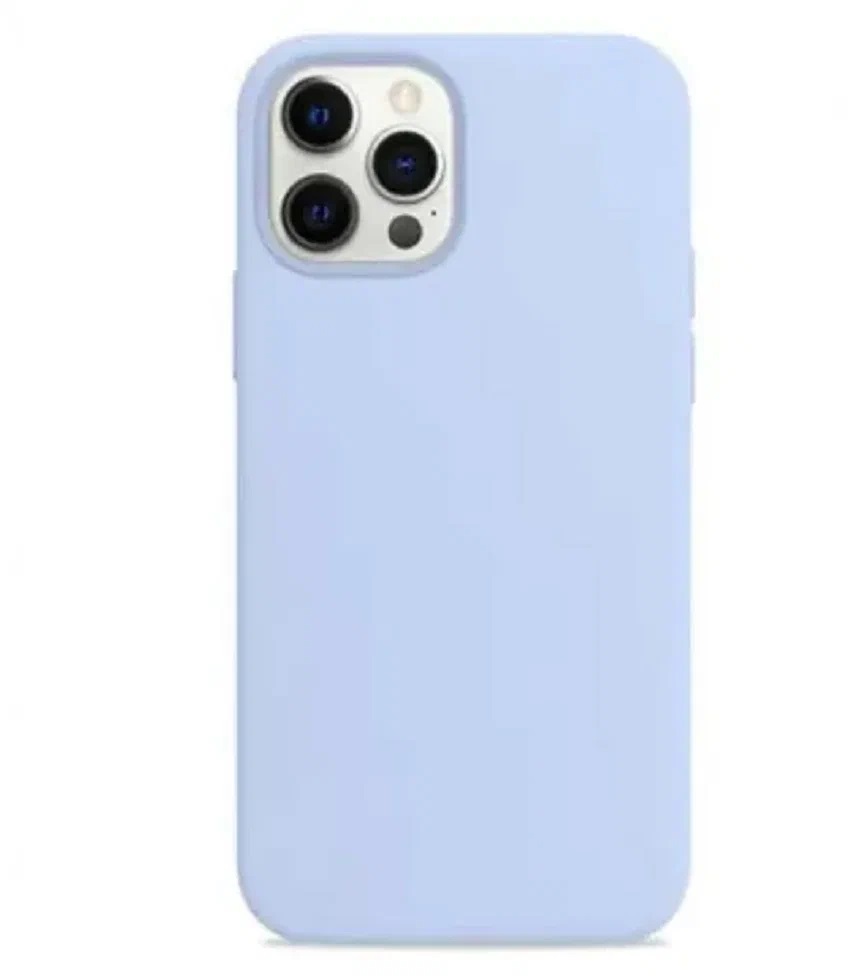 

Силиконовый чехол для Apple iPhone 13 Pro, небесно-голубой