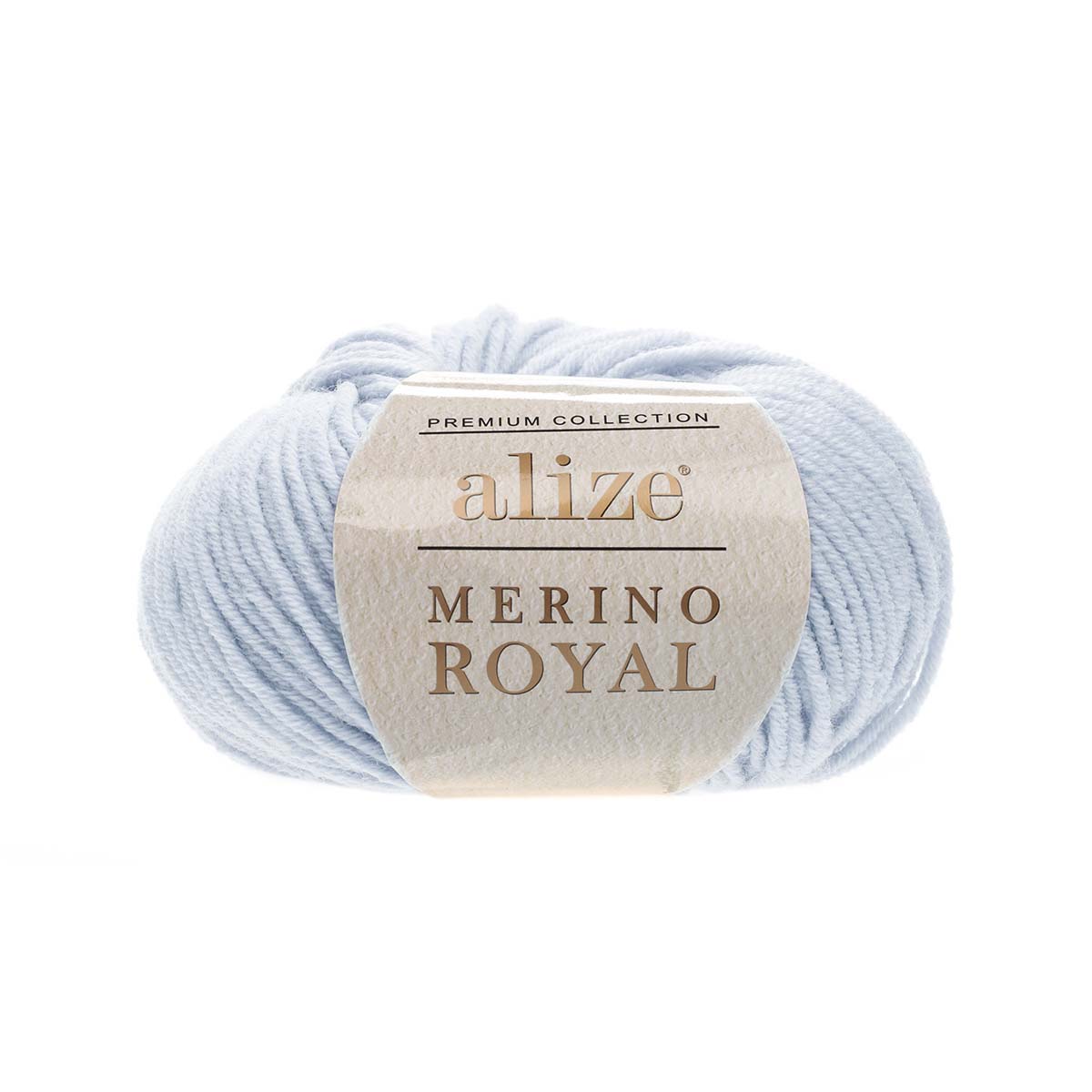 

Пряжа ALIZE Merino Royal 50г, 100м (100% шерсть) (480 светло-синий), 10 мотков, Голубой, Merino Royal