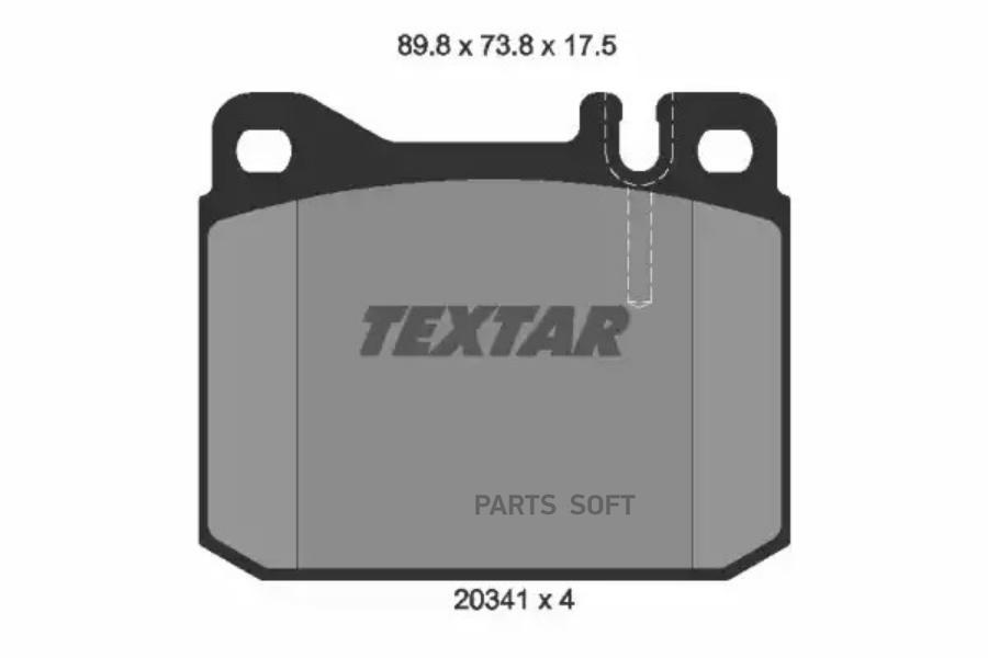 

Колодки Передние Противошумной Пластиной TEXTAR 2034110