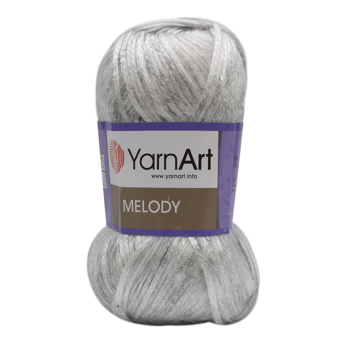 

Пряжа YarnArt Melody 100г, 230м (шерсть, акрил, полиамид) (881 серебро), 5 мотков, Серебристый, Melody