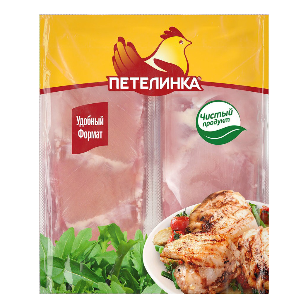 

Бедро цыпленка-бройлера филе Петелинка охлажденное +-1,3 кг