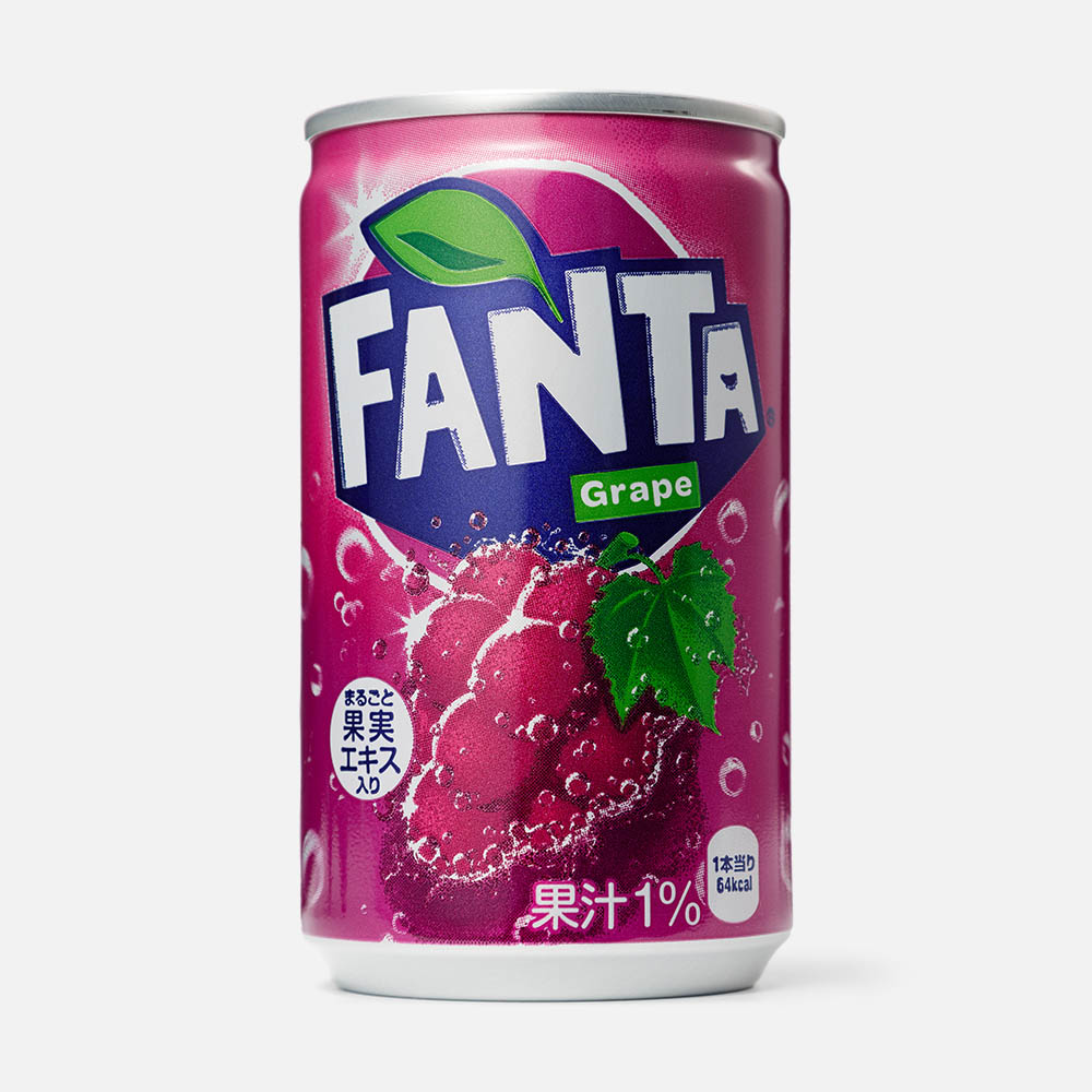 Напиток Hokkaido Coca-Cola Fanta Grape газированный, 160 мл