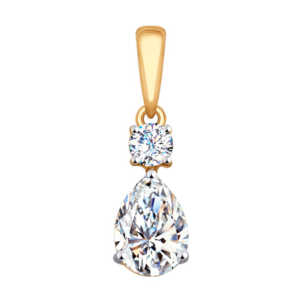 

Подвеска из желтого золота со swarovski Yahont 208947, 208947