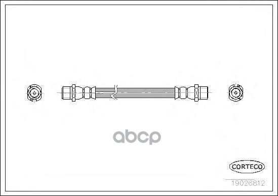 

Шланг Тормозной Фургон CORTECO 19026812
