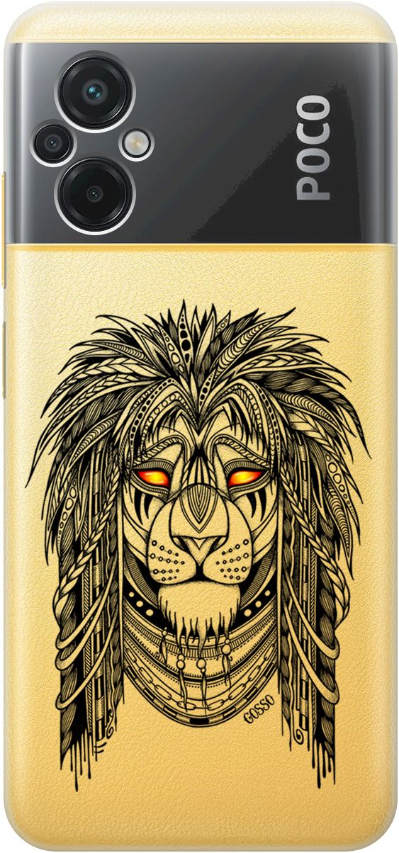 

Силиконовый чехол на Xiaomi Poco M5 "Grand Leo" прозрачный, Прозрачный;красный, 15148