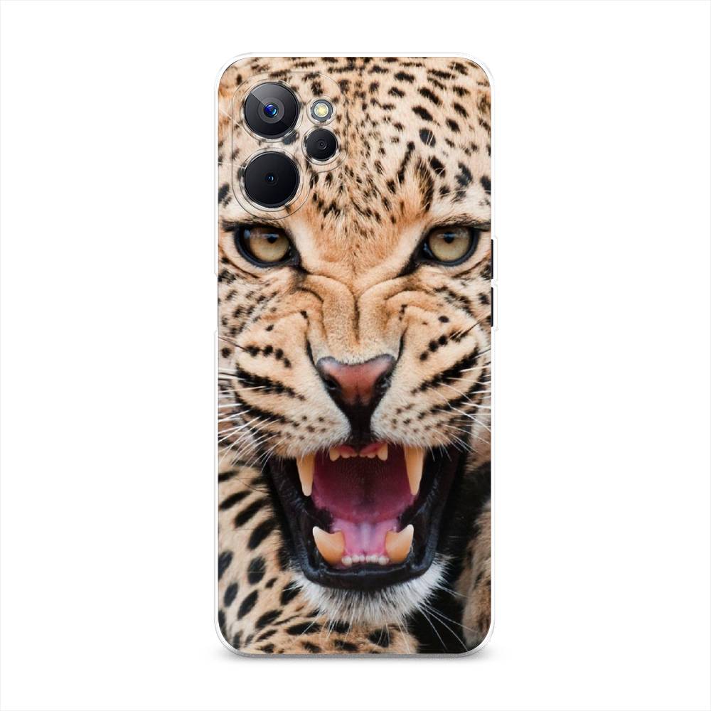 

Чехол на Realme 9i 5G "Леопард 3d", Бежевый;черный, 2514050-6