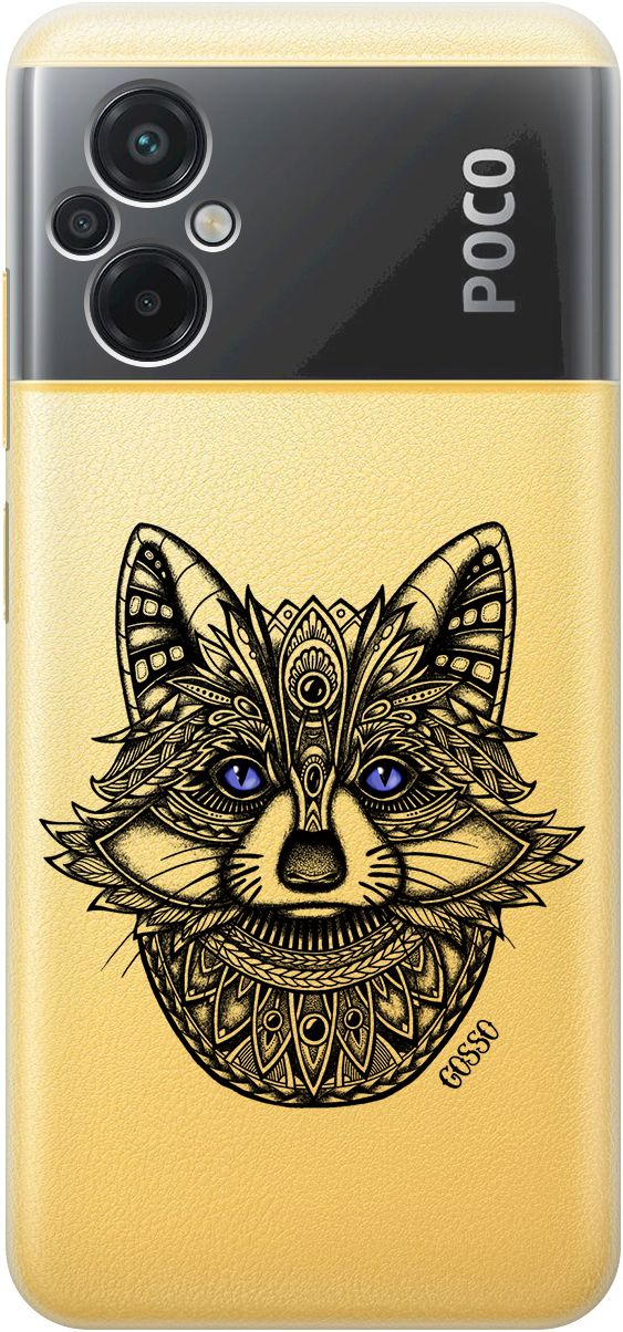 

Силиконовый чехол на Xiaomi Poco M5 "Grand Raccoon" прозрачный, Прозрачный;синий, 15148