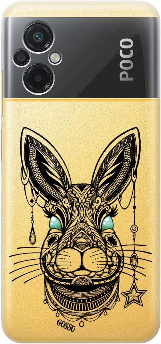 

Силиконовый чехол на Xiaomi Poco M5 "Grand Rabbit" прозрачный, Прозрачный;зеленый, 15148