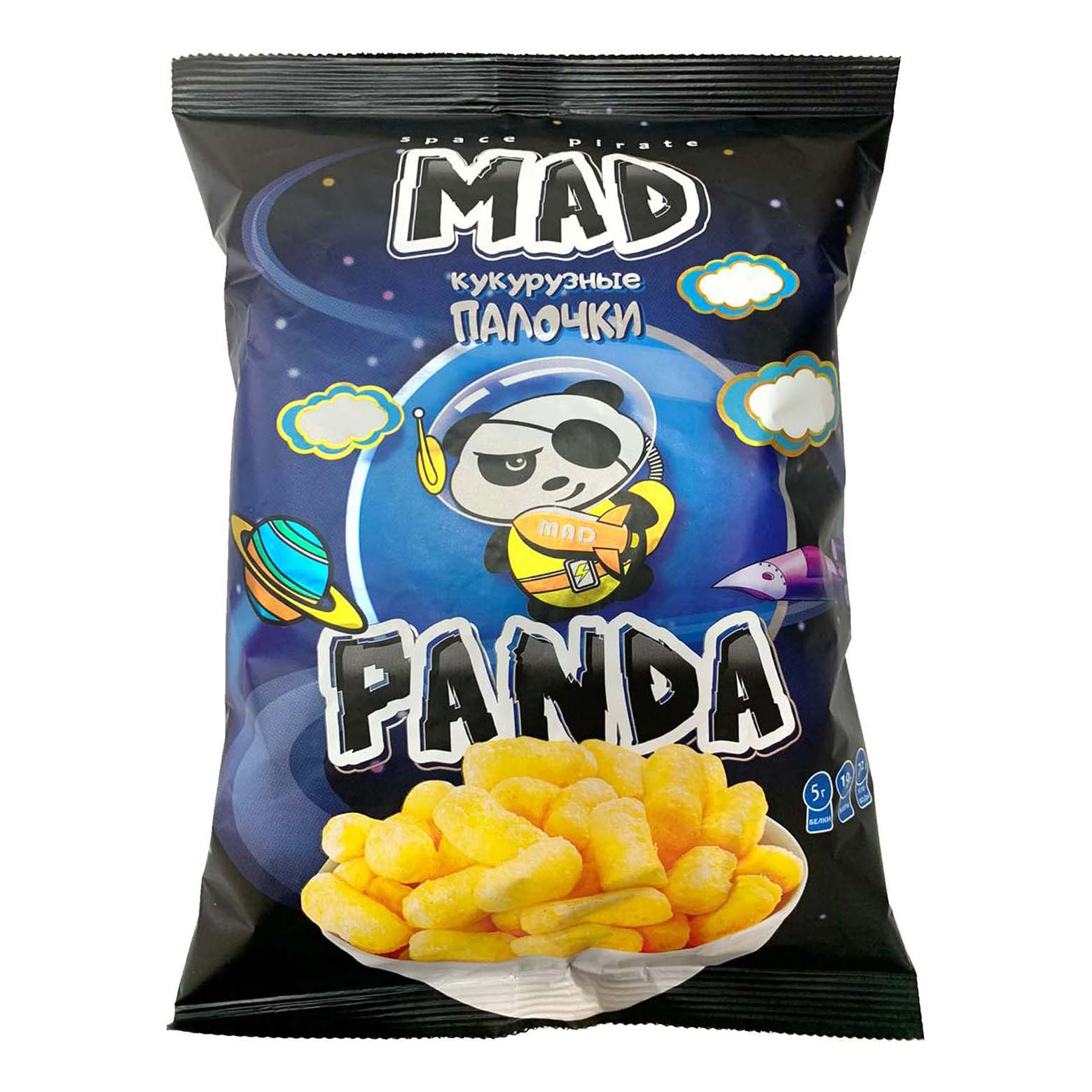 

Кукурузные палочки Mad Panda сладкие 80 г