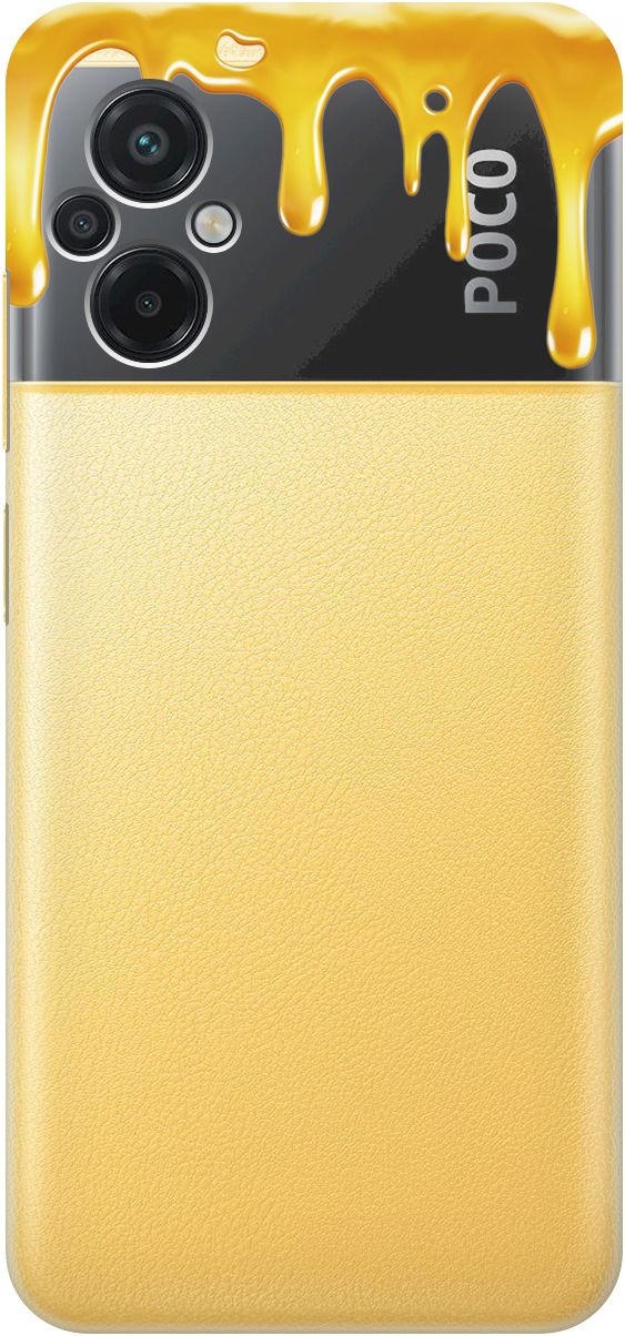 

Силиконовый чехол на Xiaomi Poco M5 "Honey" прозрачный, Прозрачный;желтый, 15148