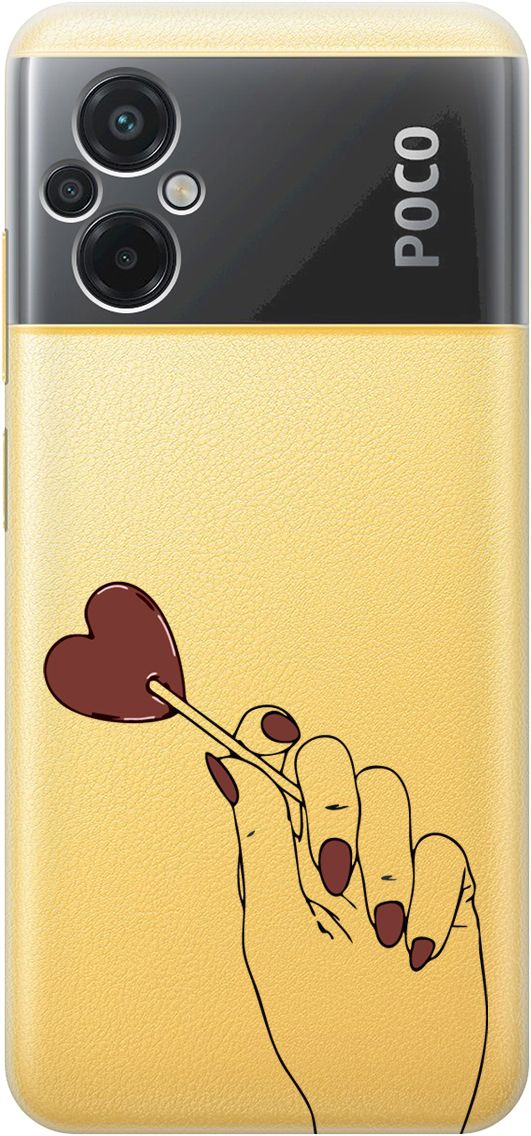 

Силиконовый чехол на Xiaomi Poco M5 "Heartbreaker" прозрачный, Прозрачный;красный, 15148