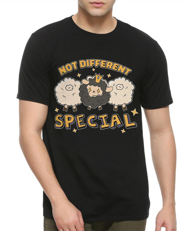 

Футболка Design Heroes "Не другой а особенный" / Мужская Черная XS, DSN-021320b-2fut