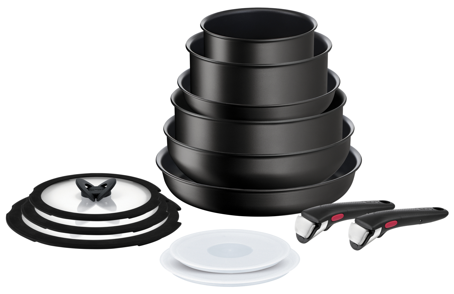фото Набор посуды со съемной ручкой tefal ingenio unlimited l7639002, 13 предметов, черный