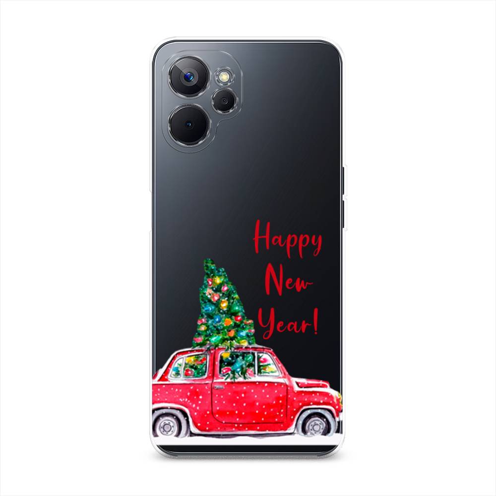 

Чехол на Realme 9i 5G "Happy New Year", Красный;зеленый, 2514050-5