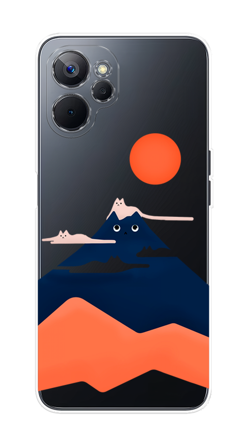 

Чехол на Realme 9i 5G "Кот-гора", Черный;оранжевый, 2514050-4