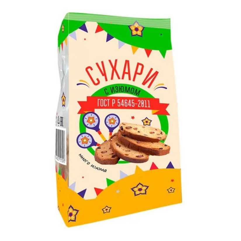 

Сухари с изюмом 400 г