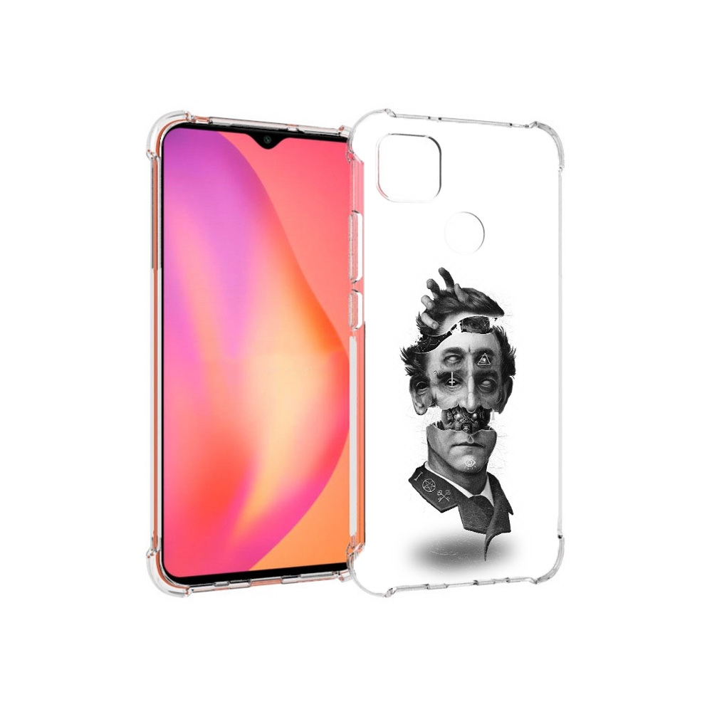 

Чехол MyPads Tocco для Xiaomi Redmi 9C страшное лицо абстракция (PT152115.265.628), Прозрачный, Tocco