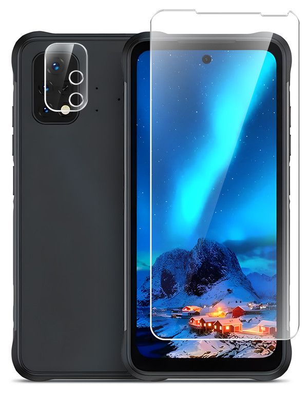

Гибридное защитное стекло Brozo на экран и камеру Umidigi Bizon 2, Umidigi Bizon 2