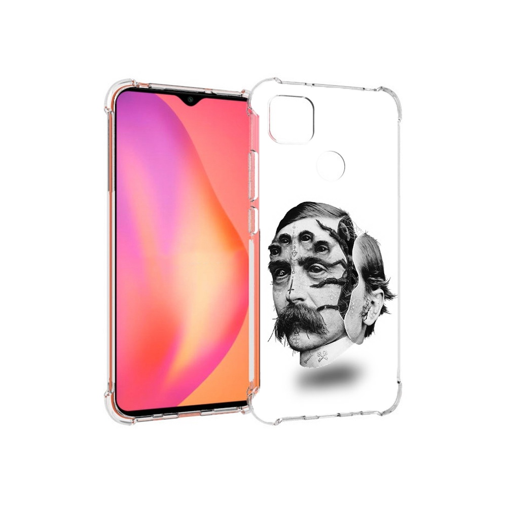

Чехол MyPads Tocco для Xiaomi Redmi 9C страшное лицо мужчины (PT152115.265.629), Прозрачный, Tocco