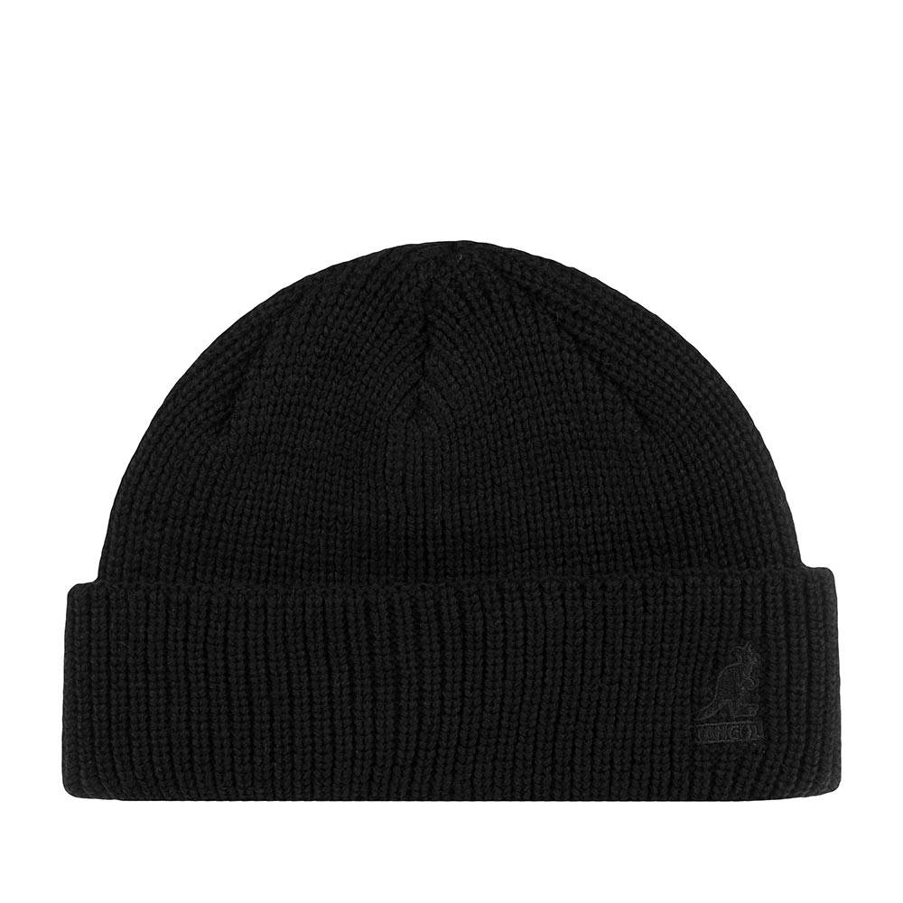 Шапка бини унисекс Kangol K3454 Cardinal 2 way beanie черная, one size