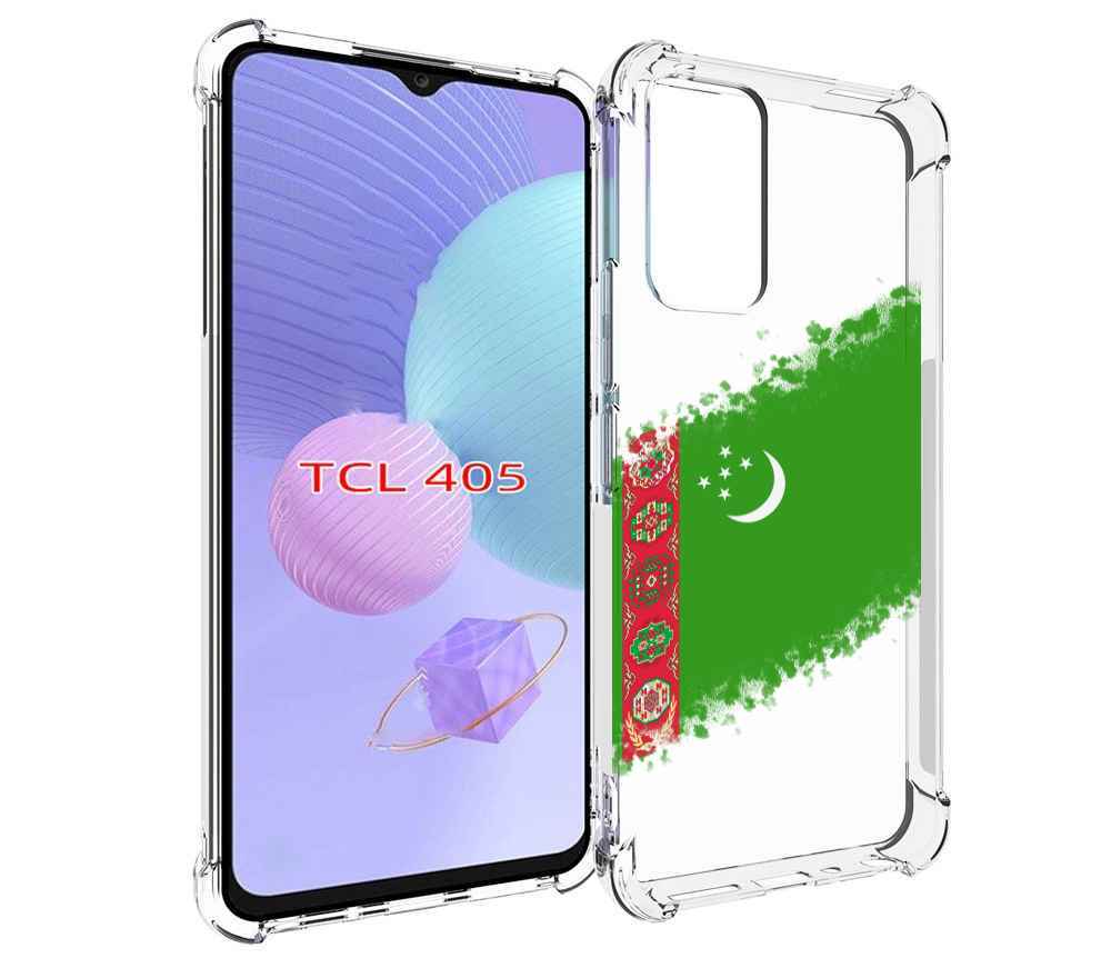 

Чехол MyPads флаг герб Туркменистан-1 для TCL 405, Tocco