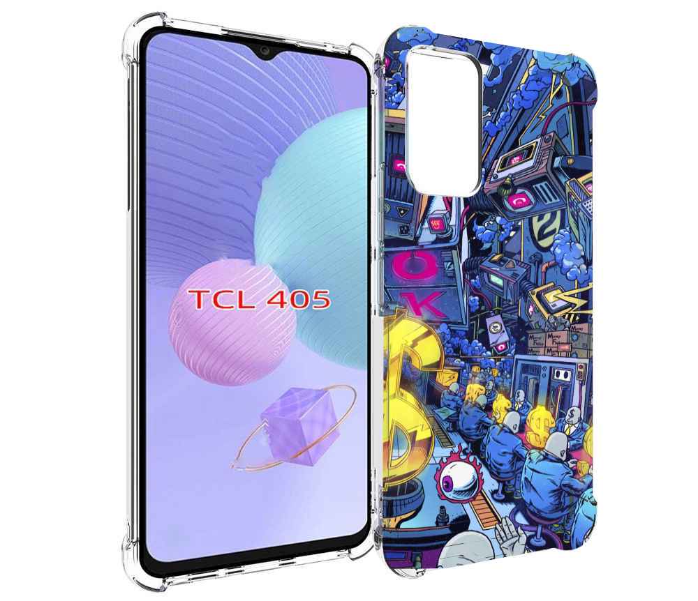 

Чехол MyPads футуристичная картинка для TCL 405, Tocco