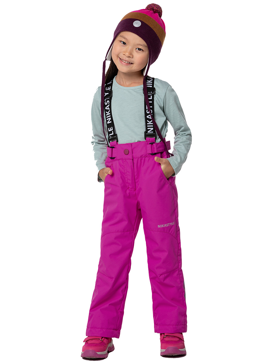 Брюки детские NIKASTYLE 2л2624, ягода, 116