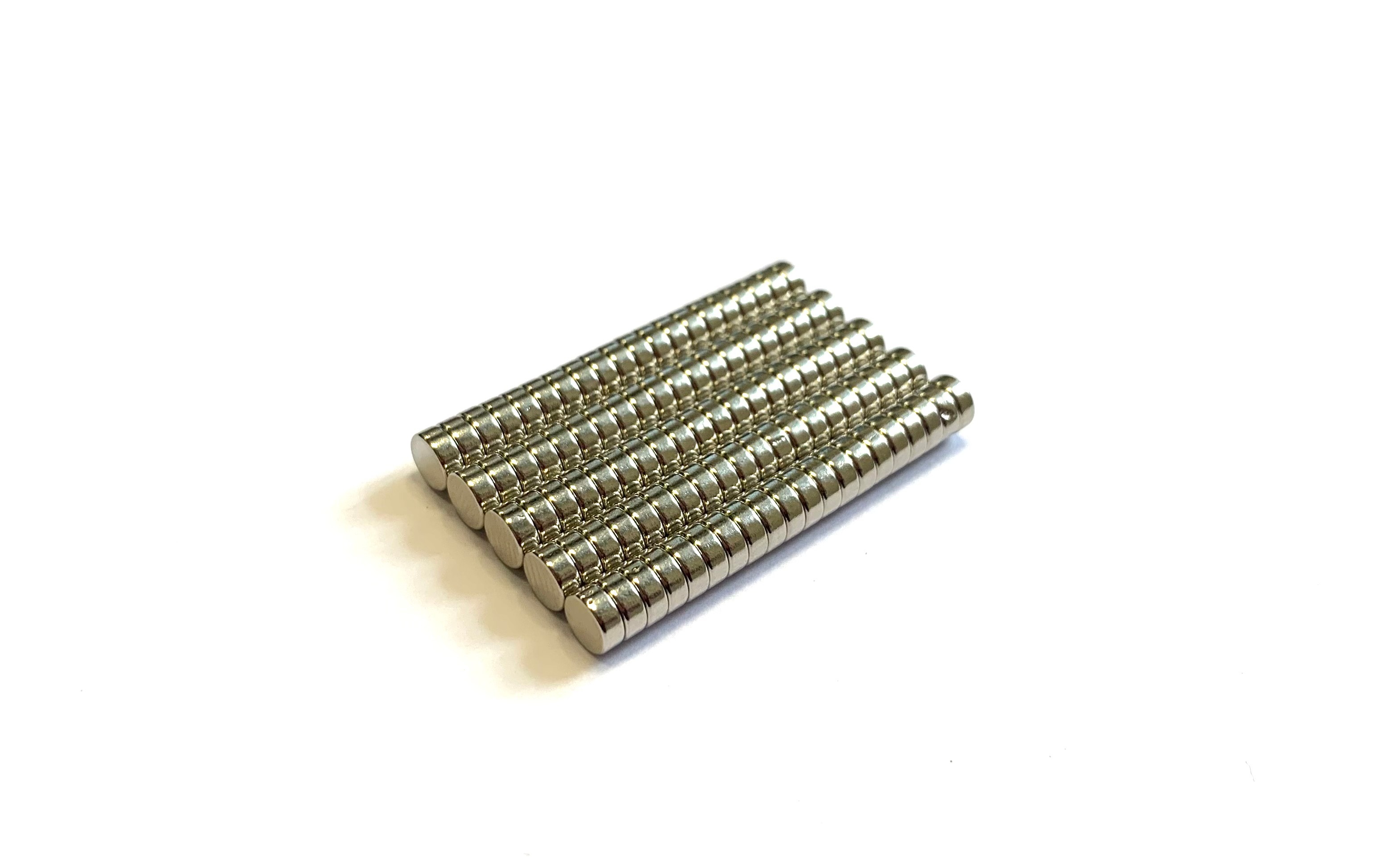 Неодимовый магнит MAGELEM 5х2 мм, диск - 100 шт